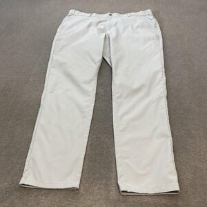 Jack Archer Pants Mens 38 Gray Performance Golf Dress Casual‎ Polyester Chino